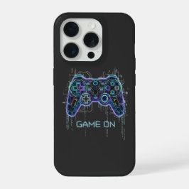 サイバーパンク ゲーミングコントローラー - ネオン ゲーム オン テック iPhone 15 PROケース
