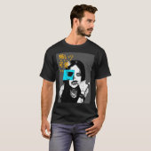 サイバーパンク ゴススタイル 少女 おもしろTシャツ Tシャツ (正面フル)