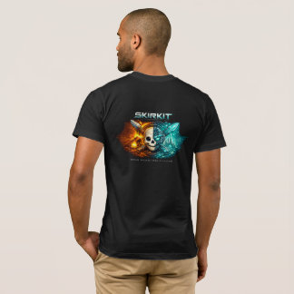 サイバーパンク スカルTシャツ - 古代vs未来のテクノロジーW Tシャツ