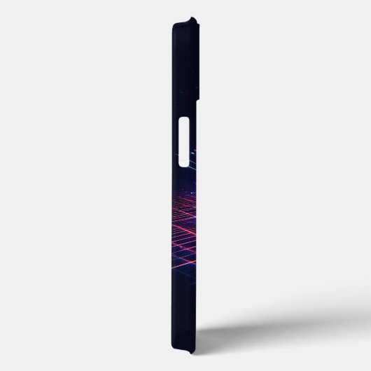 サイバーパンク デジタルサウンドウェーブ スマホケース ネオン 電気 Case-Mate iPhoneケース (裏面 / 右)