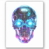サイバーパンク ドクロの王 シール (正面)