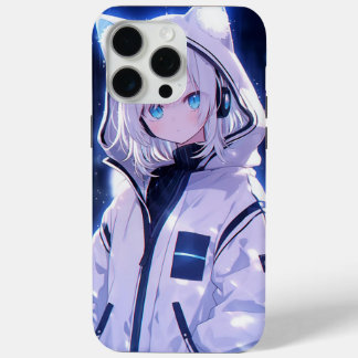 サイバーパンク ネオンパルス アニメガール iPhone 15 PRO MAXケース