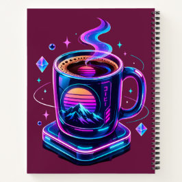 サイバーパンク ネオン コーヒーカップ 美意識 ハードカバー ノート