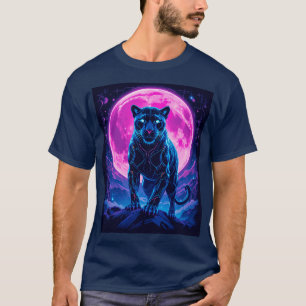 サイバーパンク ネオン ブラックパンサー Tシャツ