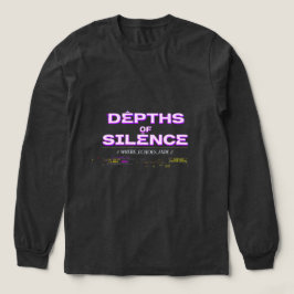 サイバーパンク パープル グリッチ ロングスリーブTシャツ | ダークエース トライブレンドTシャツ