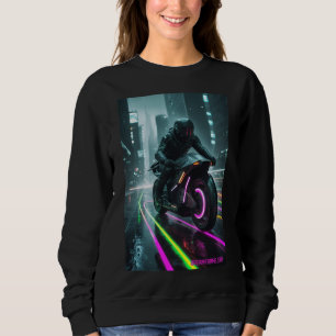 サイバーパンク/レトロな美意識のデザイン スウェットシャツ