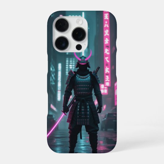サイバーパンク/レトロな美意識のデザイン iPhoneケース (裏面)