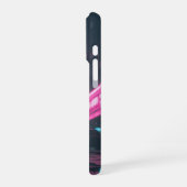 サイバーパンク/レトロな美意識のデザイン iPhoneケース (左側面)