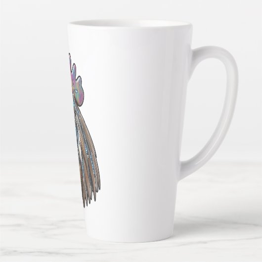 サイバーパンク ロースター 虹色 メカアート カフェラテマグ (右)