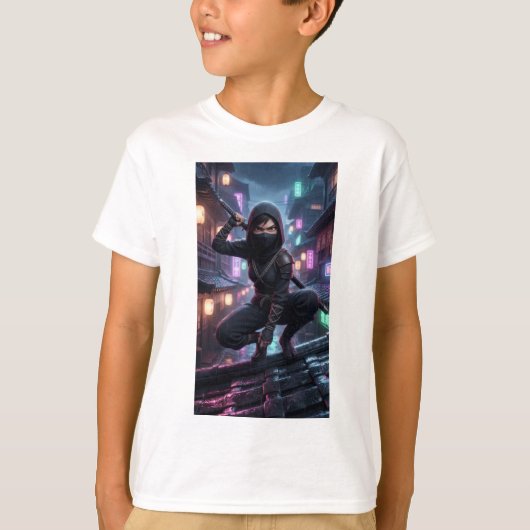 サイバーパンク 忍者 ワーシャツ Tシャツ (正面)