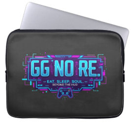 サイバーパンク GG NO RE ゲーミングデザイン - ネオンゲーマー ラップトップスリーブ