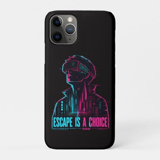サイバーパンクVR脱出の選択iPhoneケース Case-Mate iPhoneケース (裏)