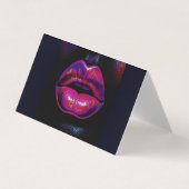 サイバービーナスリップスカラフル – リップスポートレート 名刺 (正面)