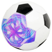 サイバーピンクとブルーコンパクト鏡 サッカーボール (3/4)
