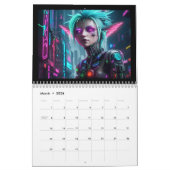 サイバーファンタジー カレンダー (3月 2026)