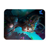 サイバーフェアリーファンタジーアート マグネット (横)