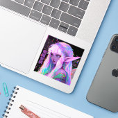 サイバーフェアリー「デンノー妖精」グリッチコア シール (ノートパソコンとiPhone)