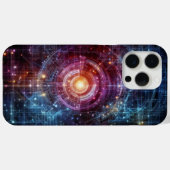 サイバーマトリックス:ネオンマトリックステーマ Case-Mate iPhoneケース (裏面 (横))