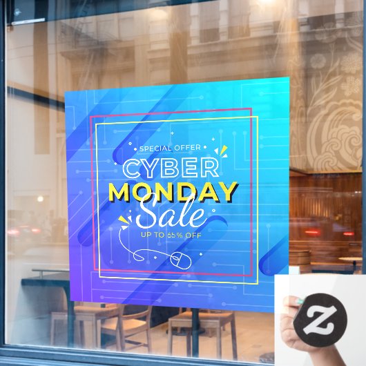 サイバーマンデーカスタマイズターの売上比率バナー ウィンドウサイン (カフェ窓)