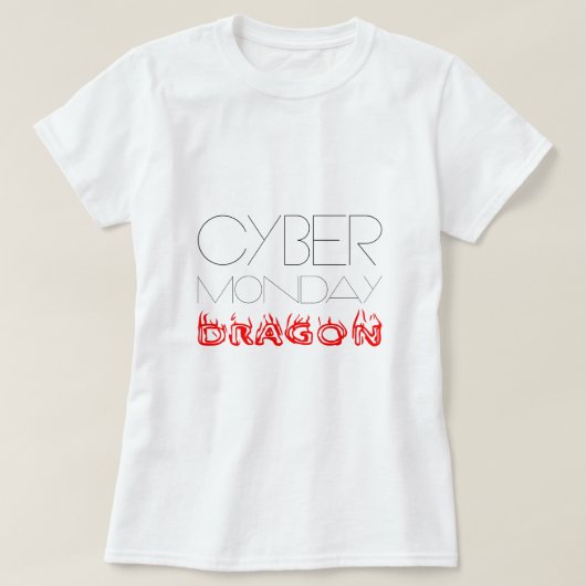 サイバーマンデードラゴンおもしろい Tシャツ (デザイン正面)