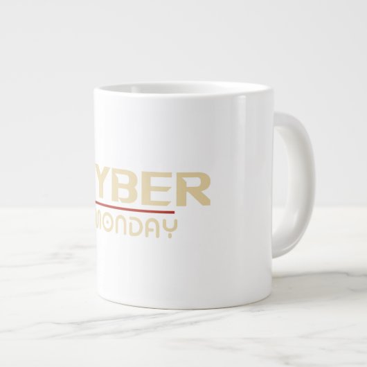 サイバーマンデーマグデザイン,レトロヴィンテージ ジャンボコーヒーマグカップ (正面右)