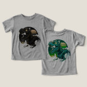 サイバーレックス ネオン 骨格 ビンテージ Tシャツ (デザイン正面&裏面)