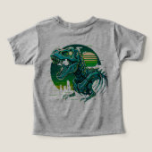 サイバーレックス ネオン 骨格 ビンテージ Tシャツ (デザイン裏面)