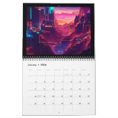 サイバーワールド カレンダー (1月 2026)