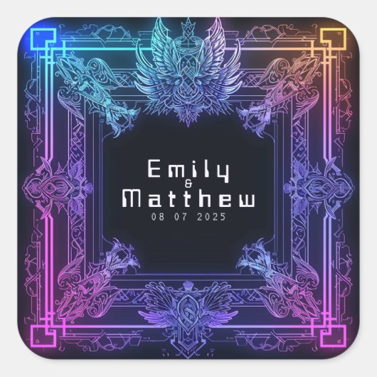 サイバー中世融合結婚の スクエアシール (正面)