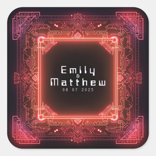 サイバー中世融合結婚の スクエアシール (正面)