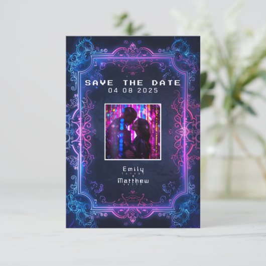 サイバー中世融合結婚の セーブザデート (スタンド正面)