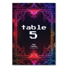 サイバー中世融合結婚の テーブルナンバー