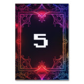 サイバー中世融合結婚の テーブルナンバー (裏面)