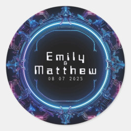 サイバー中世融合結婚の ラウンドシール