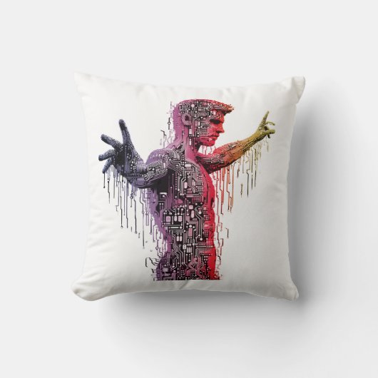 サイバー人間 クッション (正面)