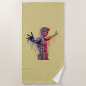 サイバー人間 ビーチタオル (正面)