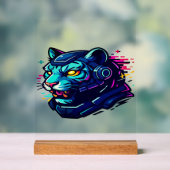 サイバー動物 – デジタルの未来的な生き物 アクリルサイン (ニュートラル)