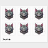 サイバー子猫の好奇心 スクエアシール (シート)