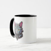 サイバー子猫の好奇心 マグカップ (正面左)