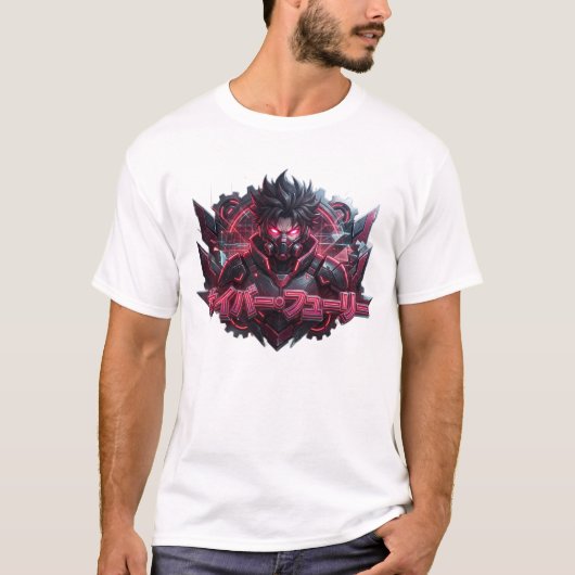 サイバー怒涛サイバーパンクTシャツ Tシャツ (正面)