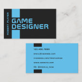 サイバー未来的ミニマル 名刺 (正面/裏面)