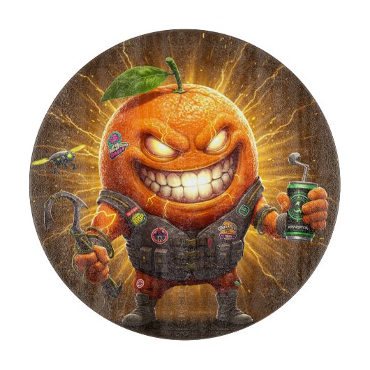 サイバー柑橘系切削ボード カッティングボード (正面)