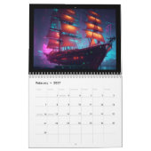 サイバー海 カレンダー (2月 2027)