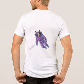 サイバー犬宇宙飛行士Tシャツ トライブレンドＴシャツ (裏面)