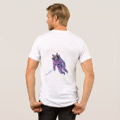 サイバー犬宇宙飛行士Tシャツ トライブレンドＴシャツ (裏面全面)