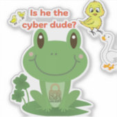 サイバー男 シール (正面)