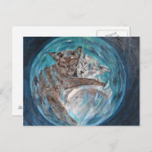 サイバー空間にバブルキャッツ ポストカード (正面/裏面)