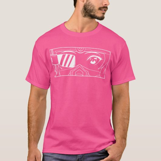 サイバー美少女アニメアイ ファミリー Tシャツ (正面)