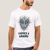 サイバー自然女神顔 Tシャツ (正面)