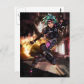 サイバー警察の少女 ポストカード (正面/裏面)